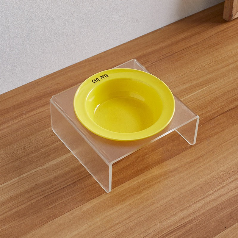 Customize Ceramic Pet Bowl — Single Bowl & Stand Set